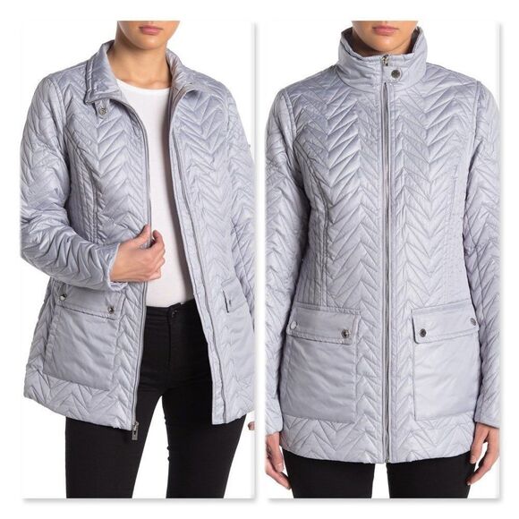 Via Spiga Quilted Cargo Jacket sz Medium - Picture 1 of 14
